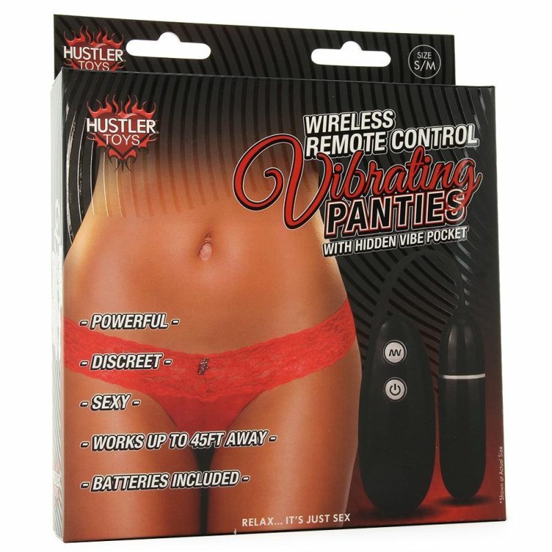 Lingerie | Wireless Remote Vibrating Red Panties In S/M Lingerie Electric Eel