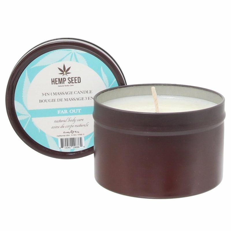 Lube | 3-In-1 Massage Candle 6Oz/170G In Far Out Lube Earthly Body