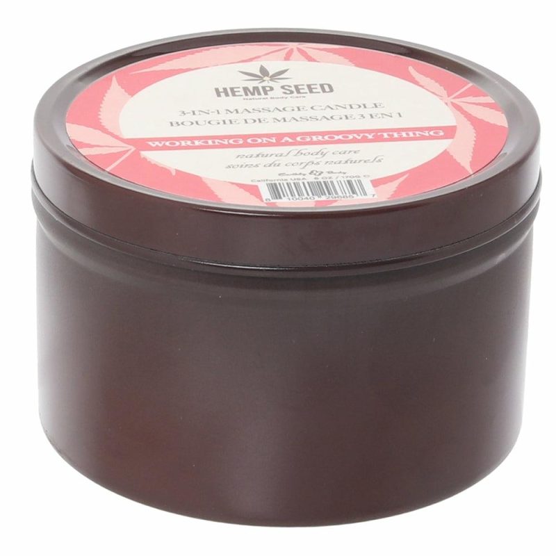 Lube | 3-In-1 Massage Candle 6Oz/170G In Working On A Groove Thing Lube Earthly Body