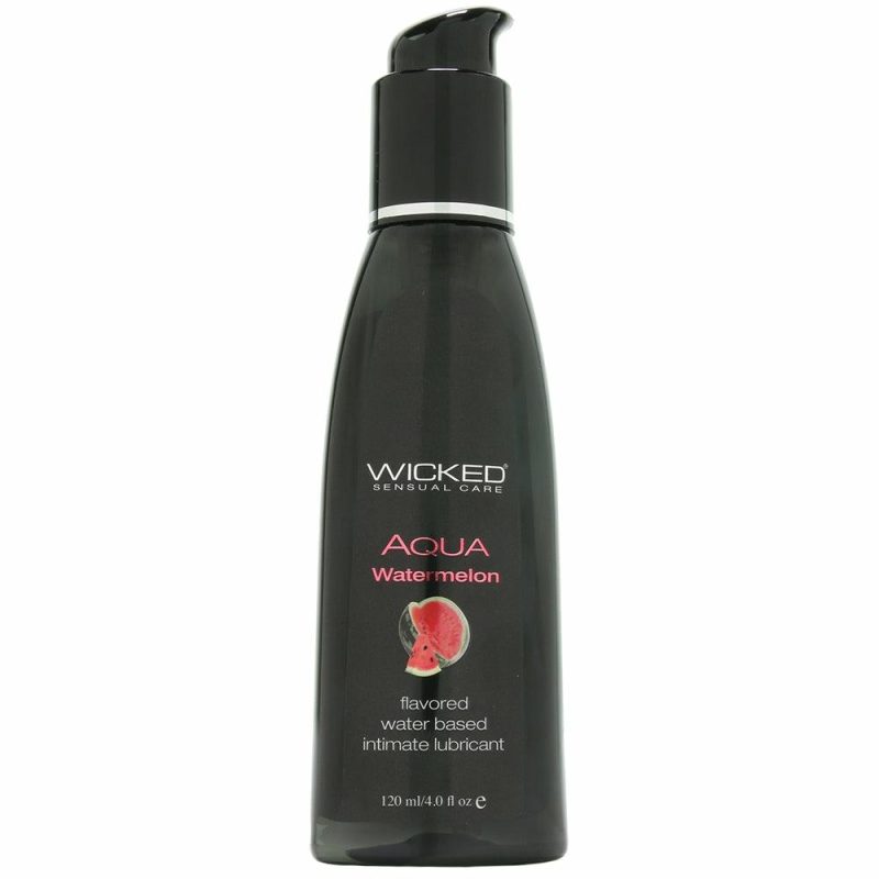 Lube | Aqua Flavored Lube 4Oz/120Ml In Watermelon Lube Lube