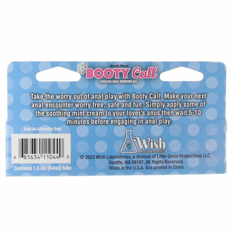 Lube | Booty Call Arctic Blast Cooling Anal Numbing Gel 1.5Oz Lube Little Genie