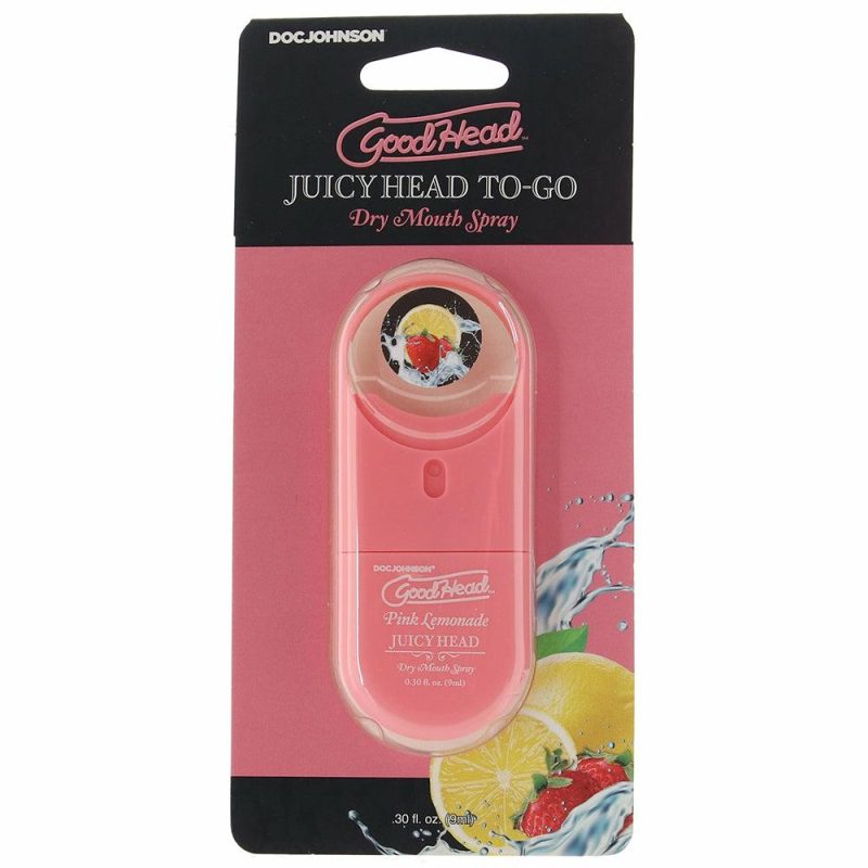 Lube | Goodhead Juicy Head Dry Mouth Spray To-Go In Pink Lemonade Lube Doc Johnson