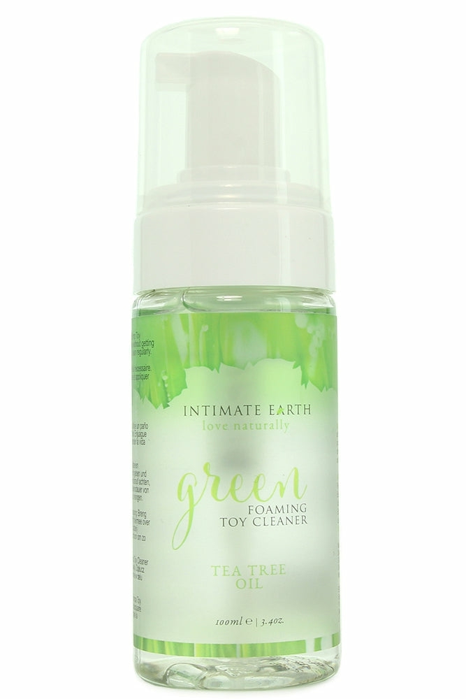 Lube | Green Foaming Toy Cleaner In 3.4Oz/100Ml Lube Intimate Earth