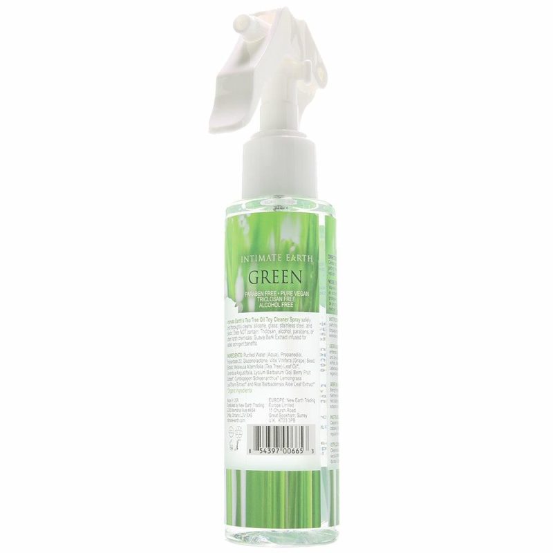 Lube | Green Misting Toy Cleaner In 4.2Oz/125Ml Lube Intimate Earth