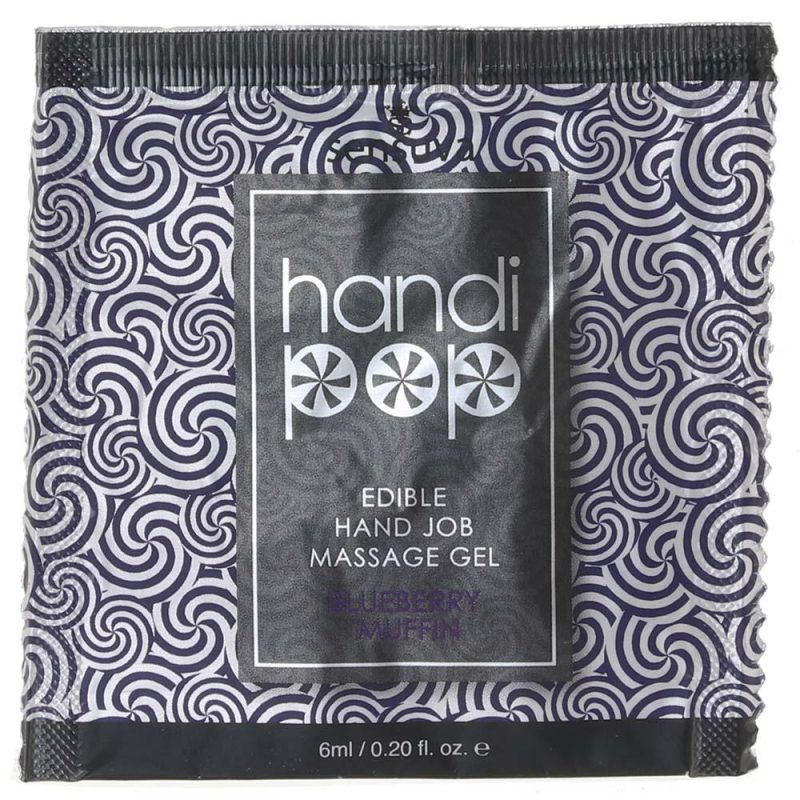 Lube | Handi Pop Edible Massage Gel .02Oz/.6Ml In Blueberry Muffin Lube Lube