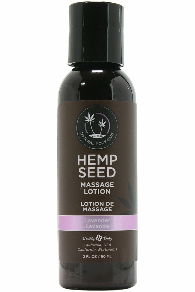 Lube | Hemp Seed Massage Lotion 2Oz/60Ml In Lavender Lube Earthly Body