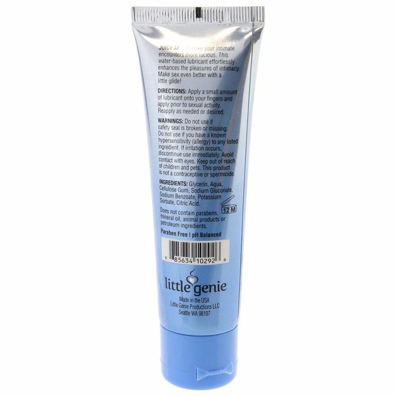 Lube | Juicy Af Water Based Gel Lube 2Oz/59Ml In Blue Raspberry Lube Little Genie