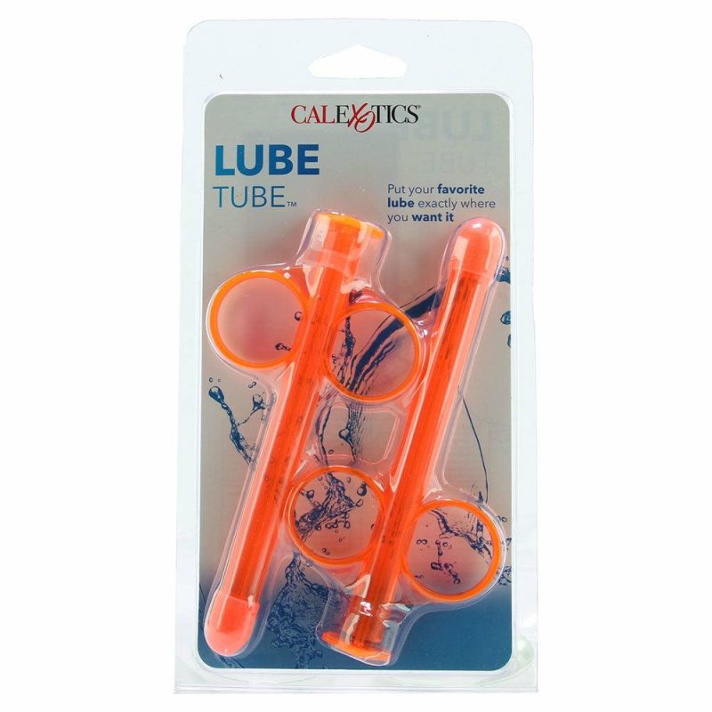 Lube | Lube Tube Applicator 2 Pack In Orange Anal Sex Toys Anal Sex Toys