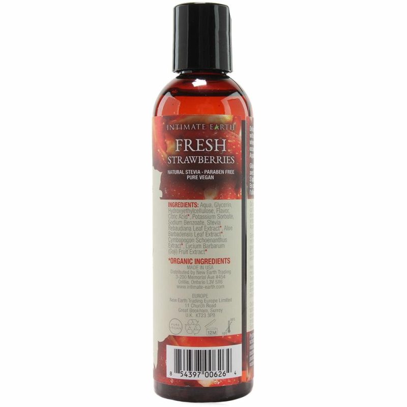 Lube | Oral Pleasure Glide 4Oz/120Ml In Fresh Strawberries Lube Intimate Earth