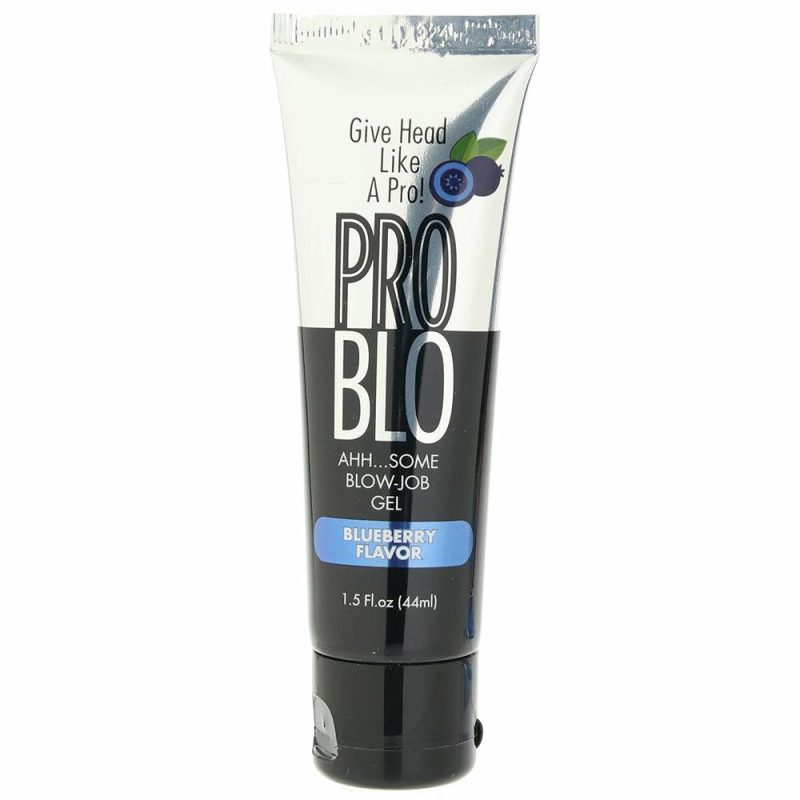 Lube | Pro Blo Flavored Oral Gel 1.5Oz/44Ml In Blueberry Lube Little Genie