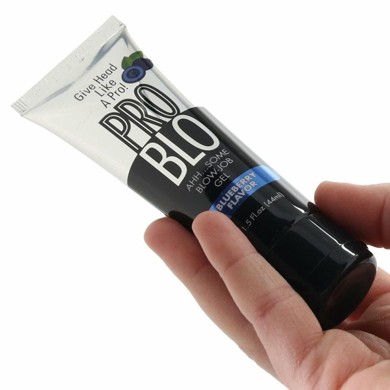 Lube | Pro Blo Flavored Oral Gel 1.5Oz/44Ml In Blueberry Lube Little Genie