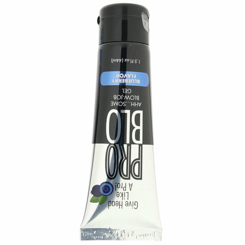 Lube | Pro Blo Flavored Oral Gel 1.5Oz/44Ml In Blueberry Lube Little Genie