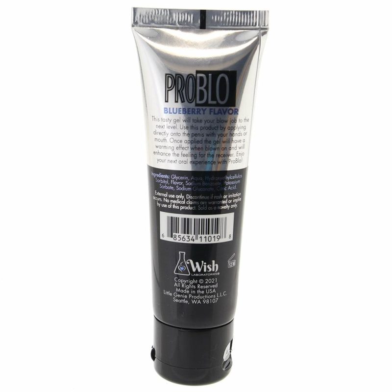 Lube | Pro Blo Flavored Oral Gel 1.5Oz/44Ml In Blueberry Lube Little Genie