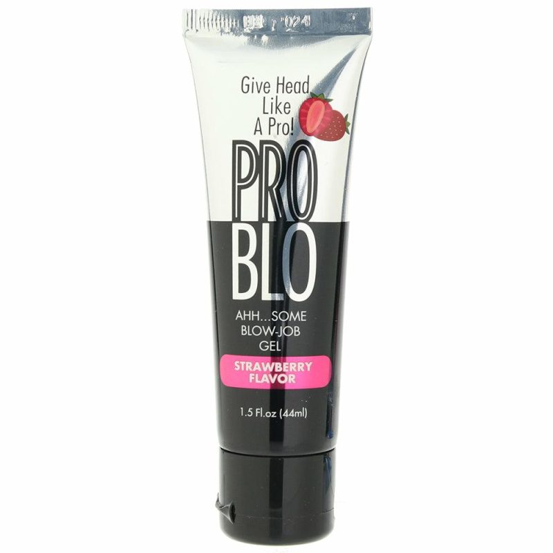 Lube | Pro Blo Flavored Oral Gel 1.5Oz/44Ml In Strawberry Lube Little Genie