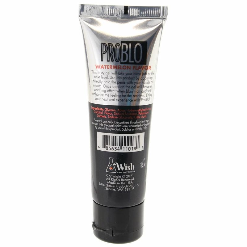 Lube | Pro Blo Flavored Oral Gel 1.5Oz/44Ml In Watermelon Lube Little Genie