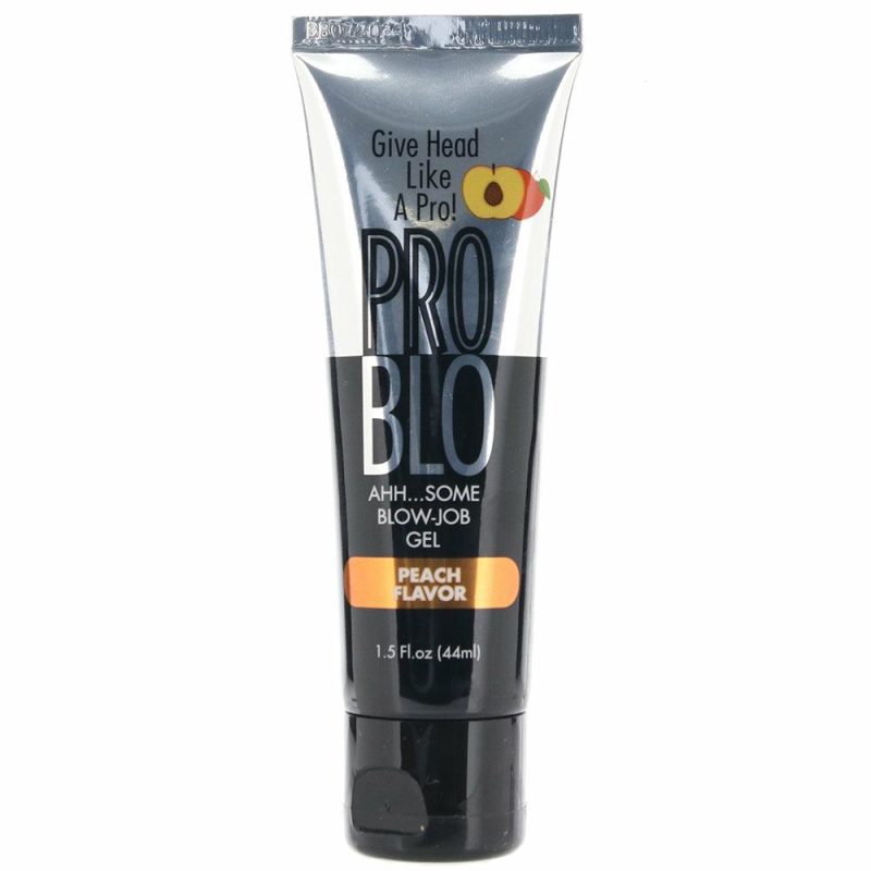 Lube | Pro Blo Flavored Oral Gel In Peach Lube Little Genie