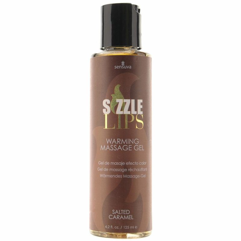 Lube | Sizzle Lips Edible Massage Gel 4.2Oz/125Ml In Salted Carame Lube Lube