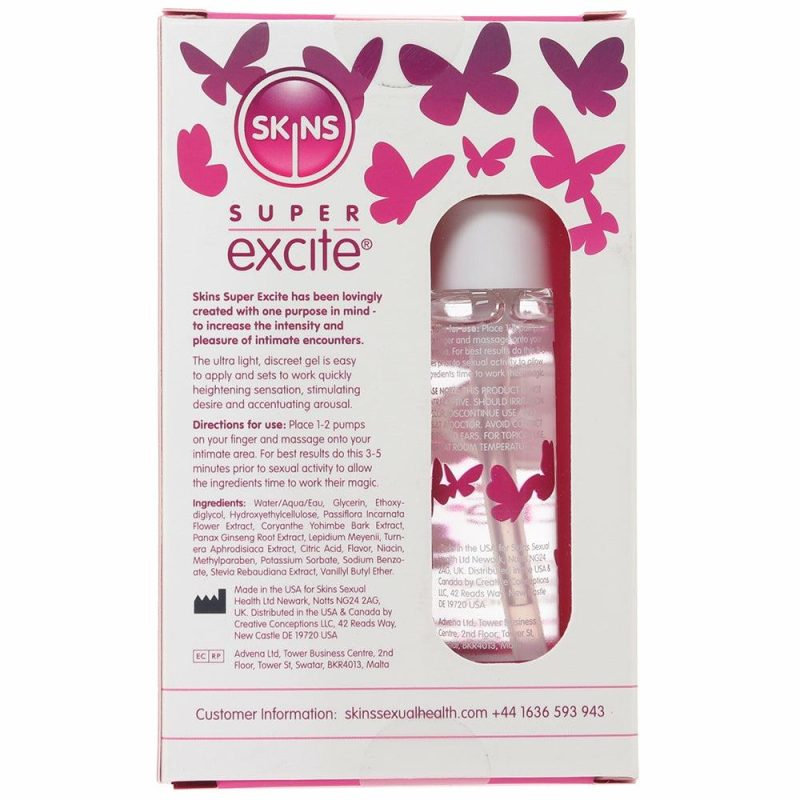 Lube | Skins Super Excite Clitoral Stimulation Gel In 1Oz/30Ml Lube Creative Conceptions