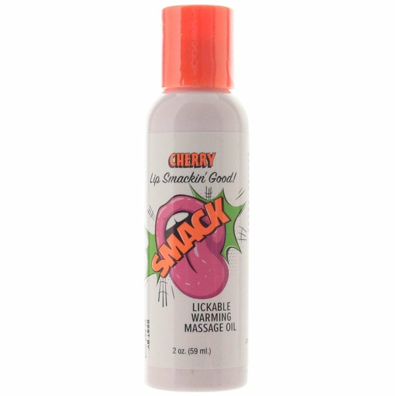 Lube | Smack Warming Massage Oil 2Oz/59Ml In Cherry Lube Little Genie