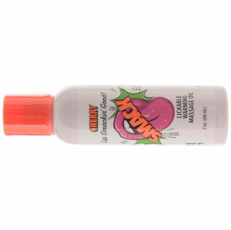 Lube | Smack Warming Massage Oil 2Oz/59Ml In Cherry Lube Little Genie