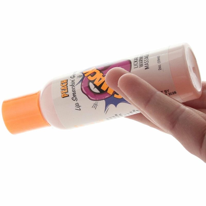 Lube | Smack Warming Massage Oil 2Oz/59Ml In Peach Lube Little Genie