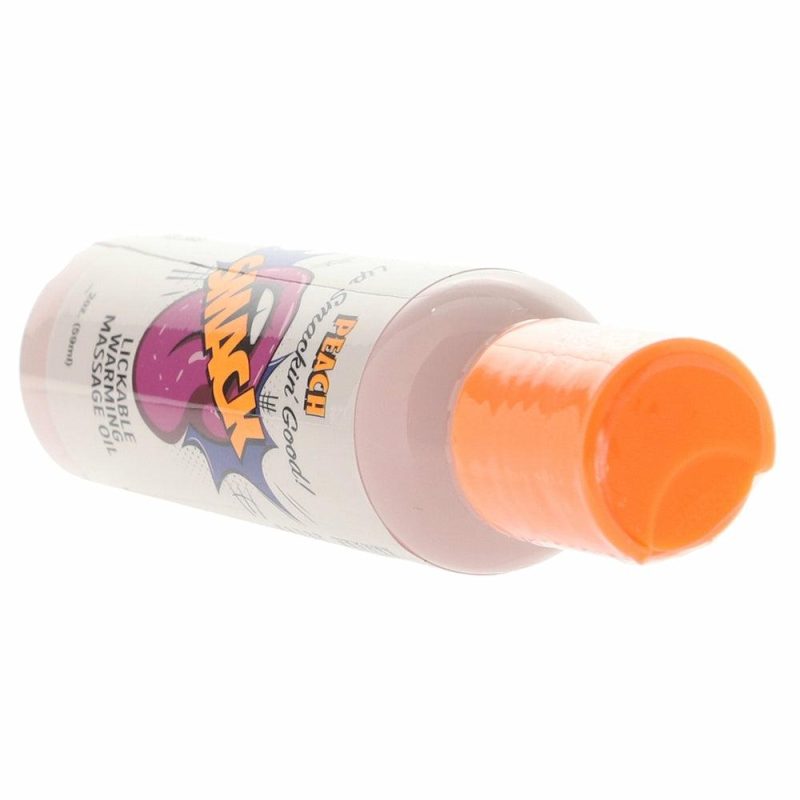 Lube | Smack Warming Massage Oil 2Oz/59Ml In Peach Lube Little Genie