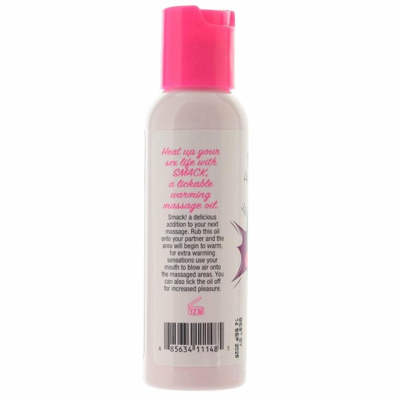 Lube | Smack Warming Massage Oil 2Oz/59Ml In Strawberry Lube Little Genie