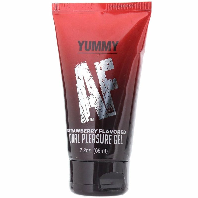 Lube | Yummy Af Flavored Oral Pleasure Gel In Strawberry Lube Little Genie