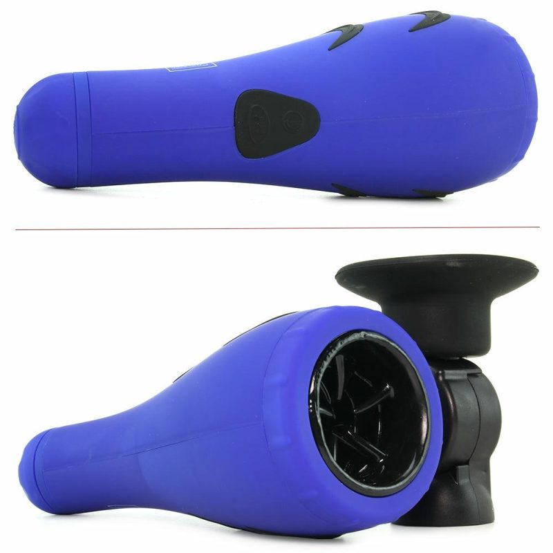 Male Masturbators | Apollo 30 Function Hydro Power Stroker In Blue Male Masturbators CalExotics