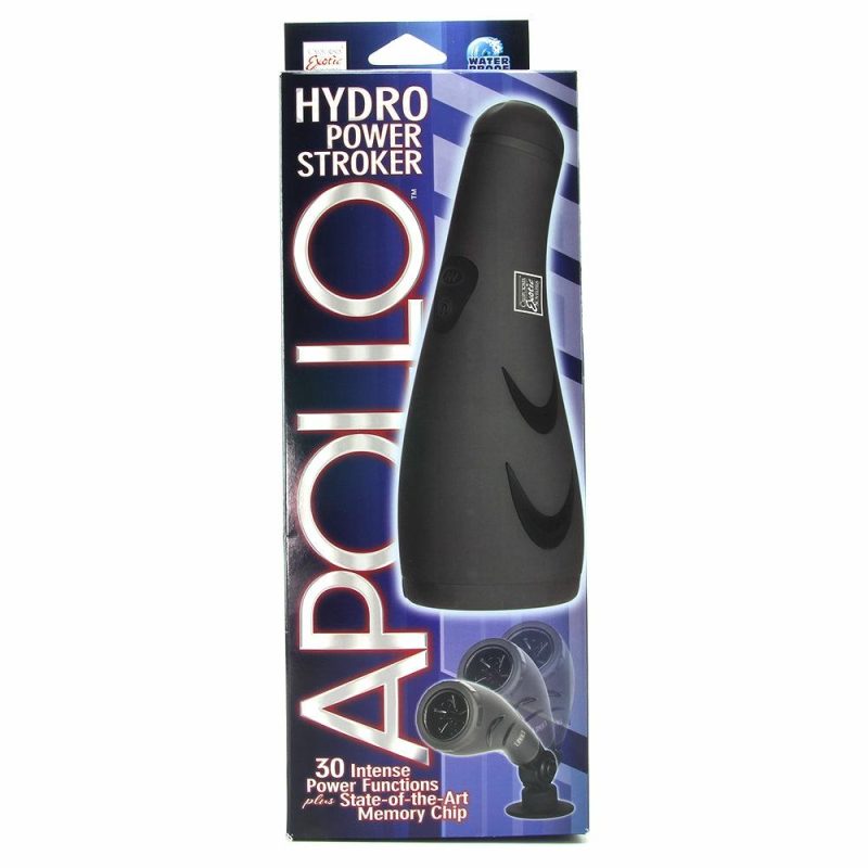 Male Masturbators | Apollo 30 Function Hydro Power Stroker In Grey Male Masturbators CalExotics