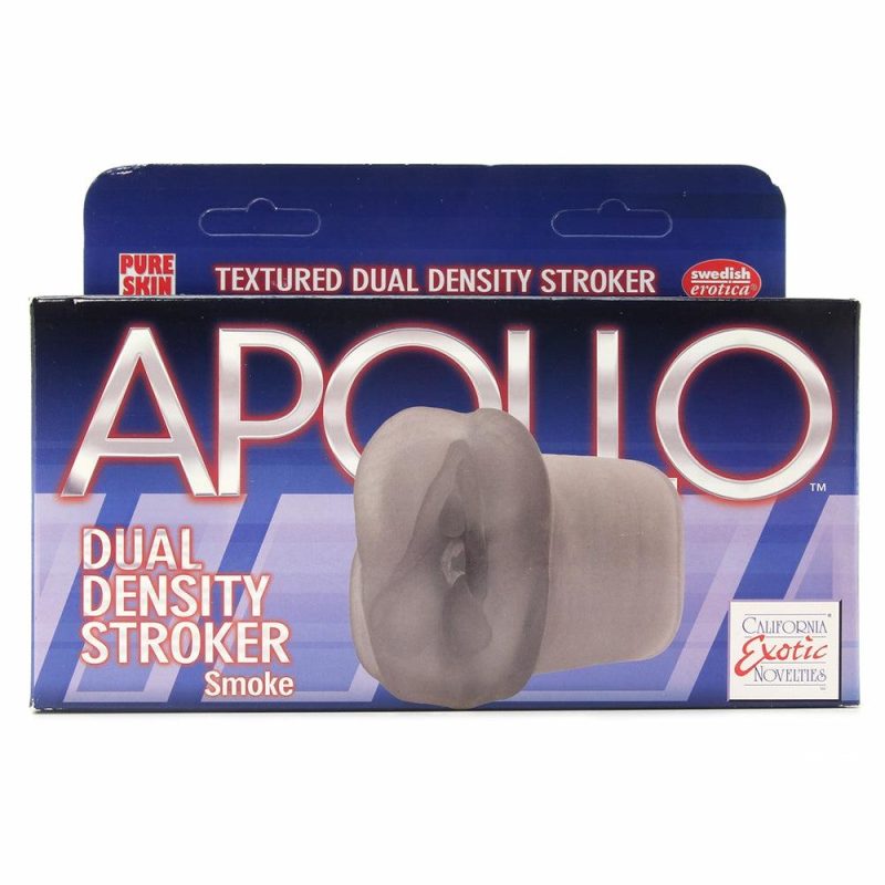 Male Masturbators | Apollo Dual Density Stroker In Smoke Male Masturbators CalExotics