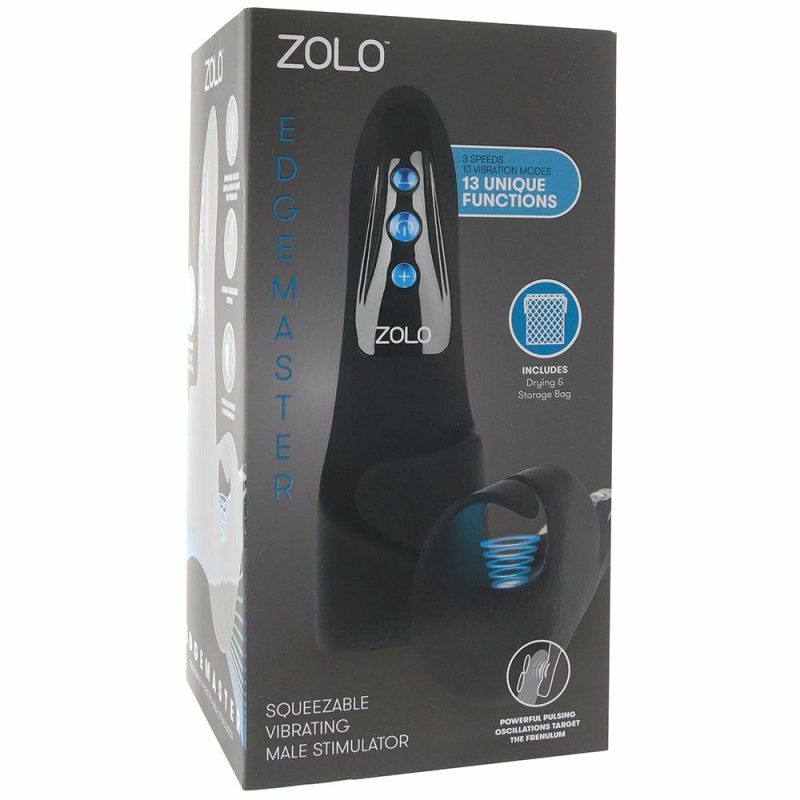 Male Masturbators | Edgemaster Squeezable Vibrating Masturbator Male Masturbators Male Masturbators