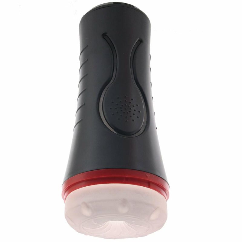 Male Masturbators | Envy Clear Clutch Textured Stroker Vibe Male Masturbators Male Masturbators