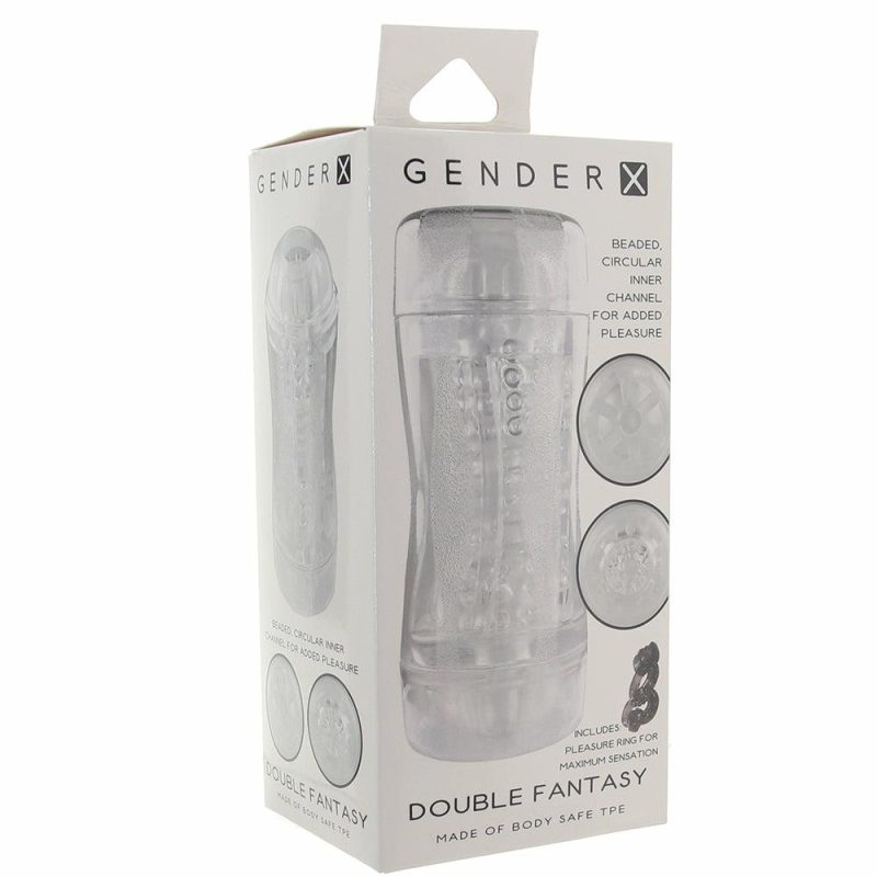 Male Masturbators | Gender X Double Fantasy Dual Ended Stroker Male Masturbators Evolved Novelties