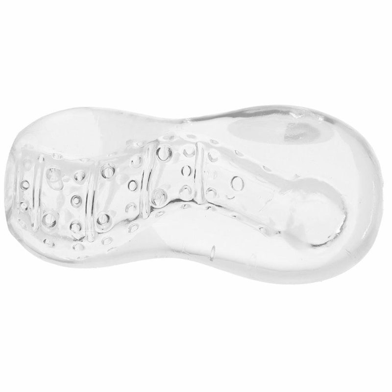 Male Masturbators | Gripz Wavy Squeezable Clear Stroker Male Masturbators Male Masturbators