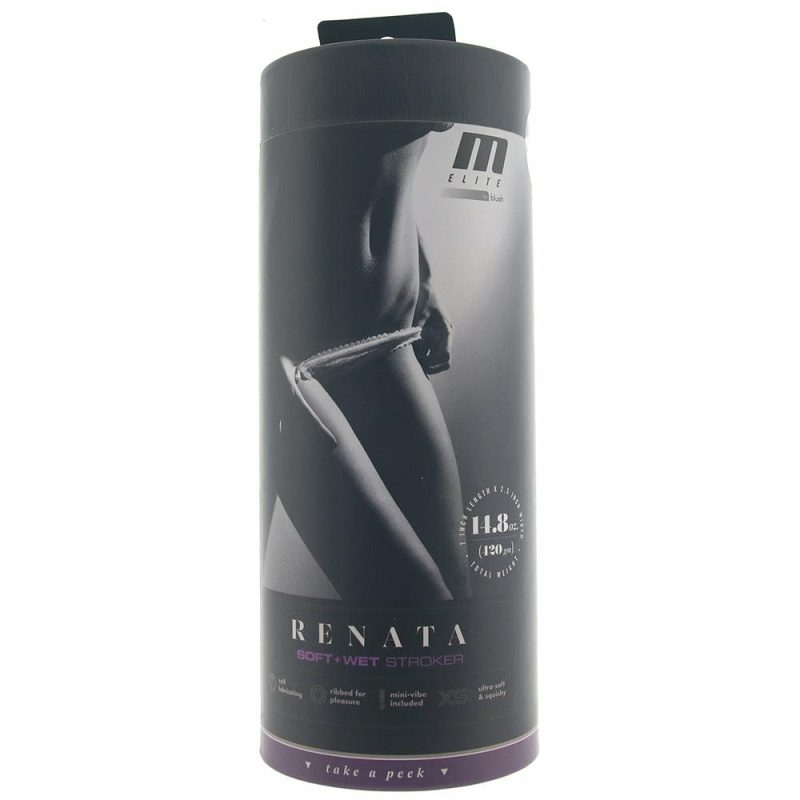 Male Masturbators | M Elite Soft And Wet Renata Self Lubricating Stroker Male Masturbators Blush