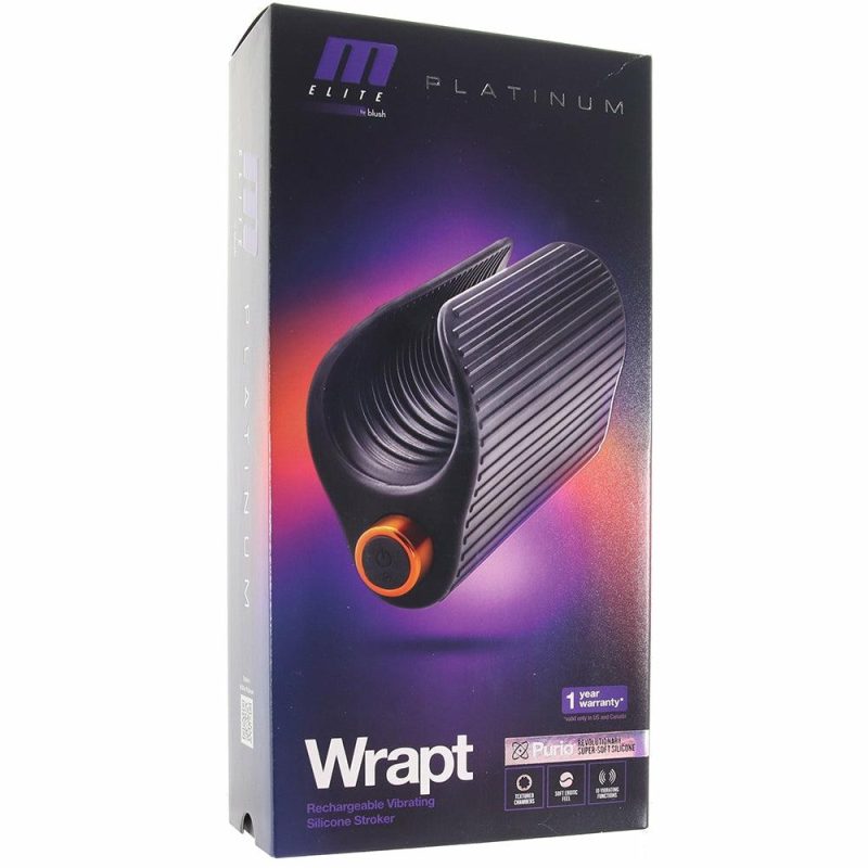 Male Masturbators | M For Men Wrapt Vibrating Stroker Male Masturbators Blush