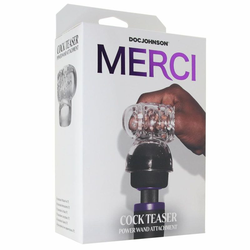 Male Masturbators | Merci Cock Teaser Wand Attachment Male Masturbators Clear