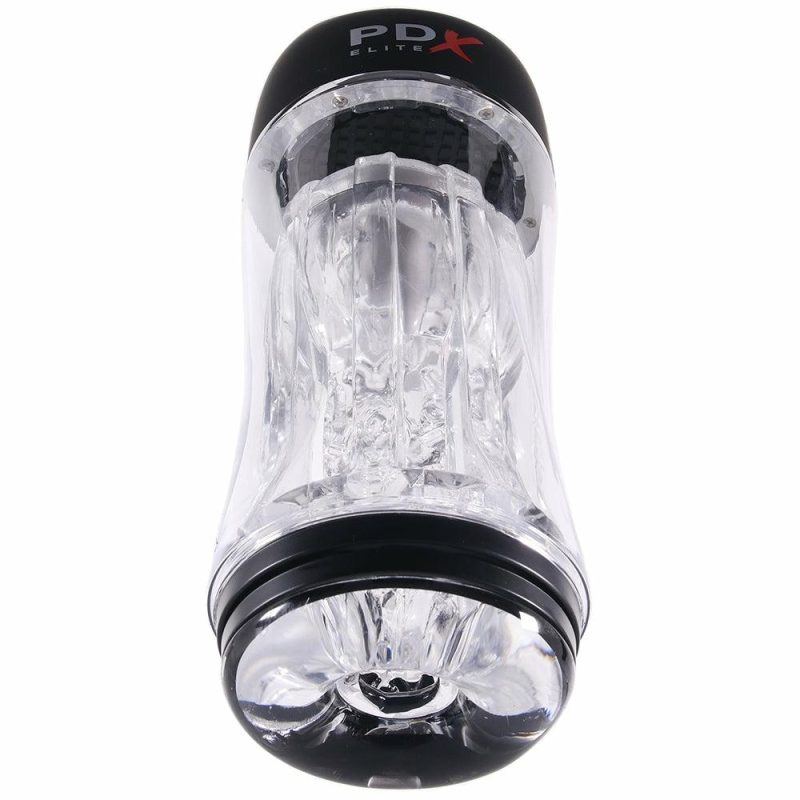 Male Masturbators | Pdx Elite Viewtube Pro See-Thru Stroker Vibe Male Masturbators Male Masturbators