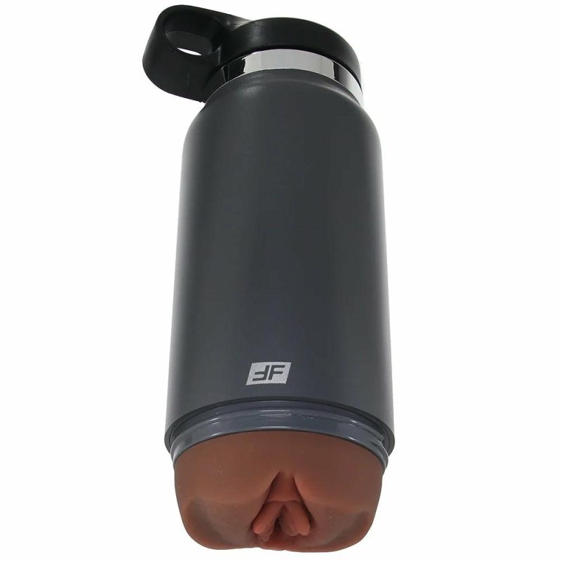 Male Masturbators | Pdx Plus Grey Fck Flask Discreet Stroker In Brown Male Masturbators Male Masturbators