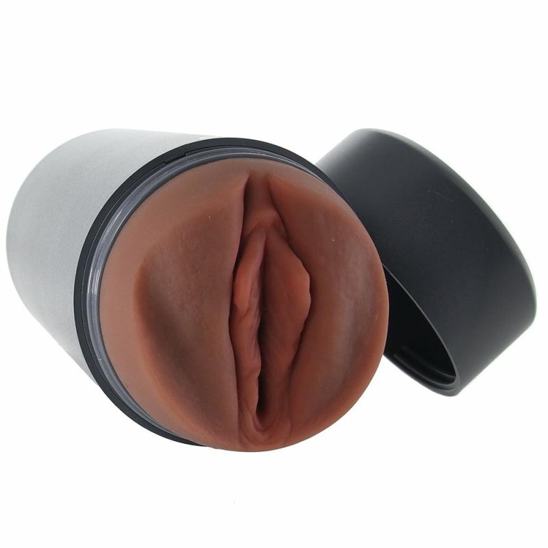 Male Masturbators | Pdx Plus Grey Fck Flask Discreet Stroker In Brown Male Masturbators Male Masturbators