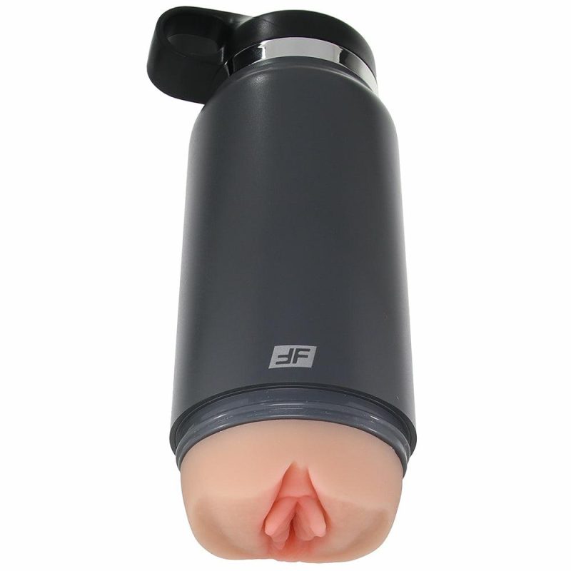 Male Masturbators | Pdx Plus Grey Fck Flask Discreet Stroker In Light Male Masturbators Male Masturbators