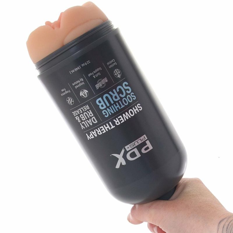 Male Masturbators | Pdx Shower Therapy Soothing Scrub Stroker In Light Male Masturbators Male Masturbators