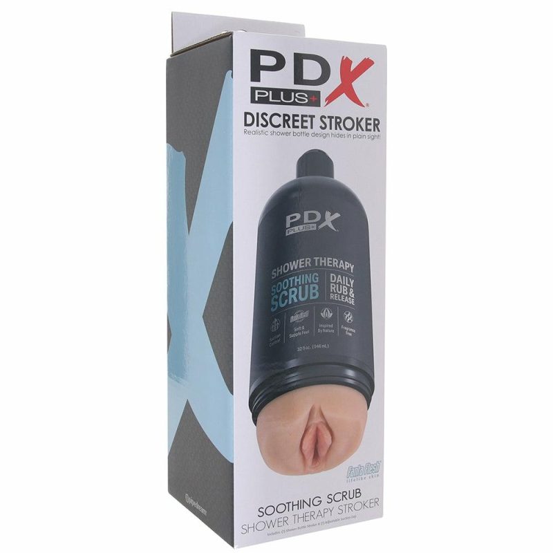 Male Masturbators | Pdx Shower Therapy Soothing Scrub Stroker In Light Male Masturbators Male Masturbators