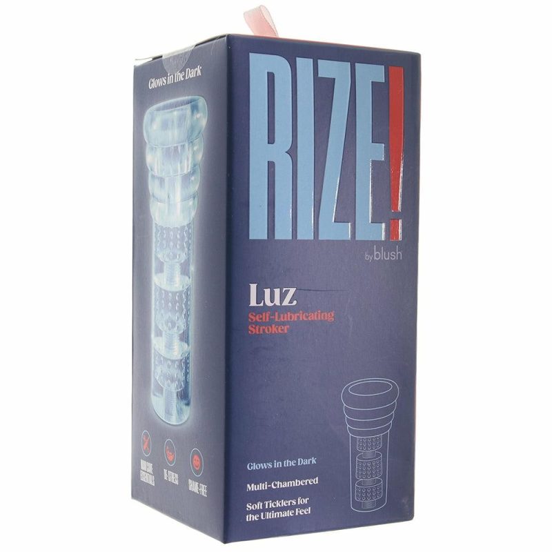 Male Masturbators | Rize Luz Self Lubricating Stroker In Glow In The Dark Male Masturbators Blush