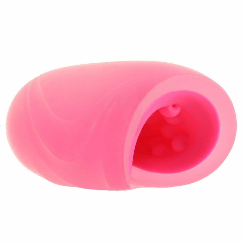 Male Masturbators | The Gripper Beaded Grip Open Sleeve Masturbator In Pink Male Masturbators CalExotics