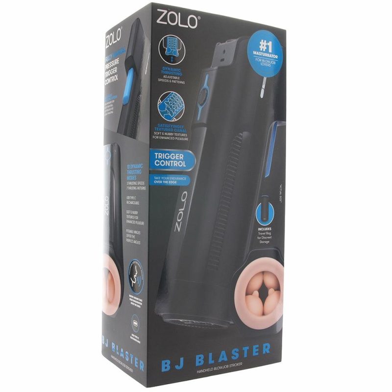 Male Masturbators | Zolo Bj Blaster Trigger Control Thrusting Stroker Male Masturbators Male Masturbators