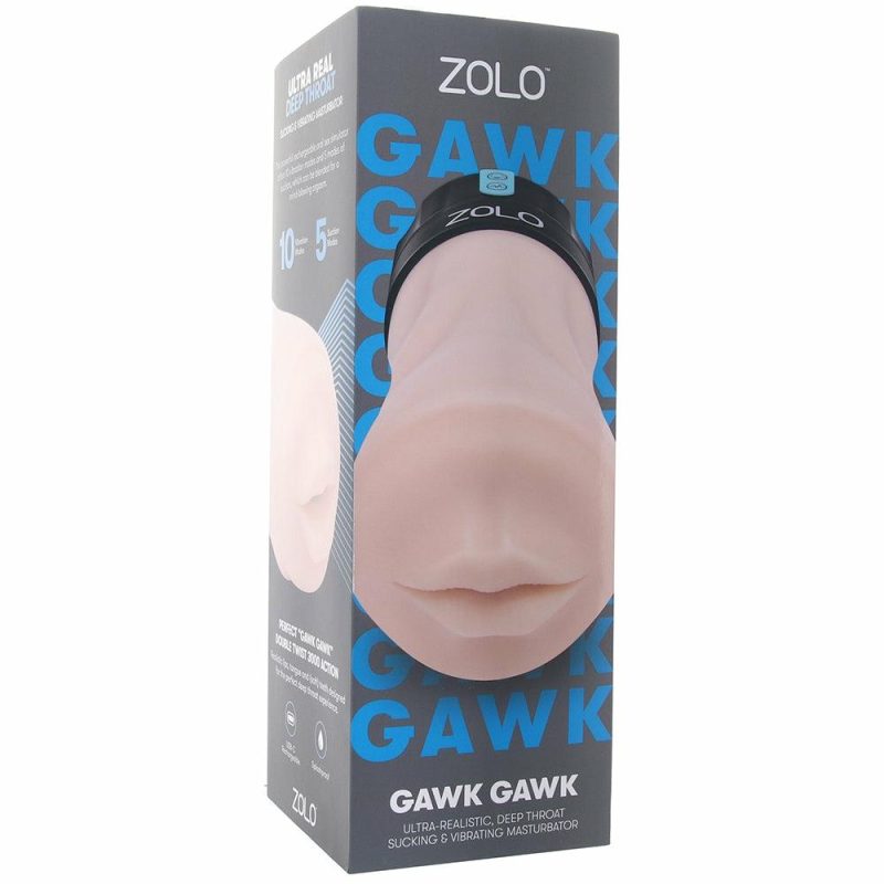 Male Masturbators | Zolo Gawk Gawk Vibrating Deep Throat Auto Stroker Male Masturbators Male Masturbators