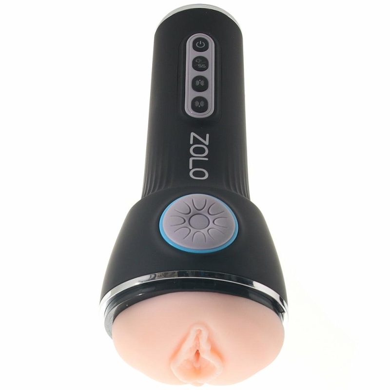 Male Masturbators | Zolo Power Stroke Vibrating And Squeezing Masturbator Male Masturbators Male Masturbators