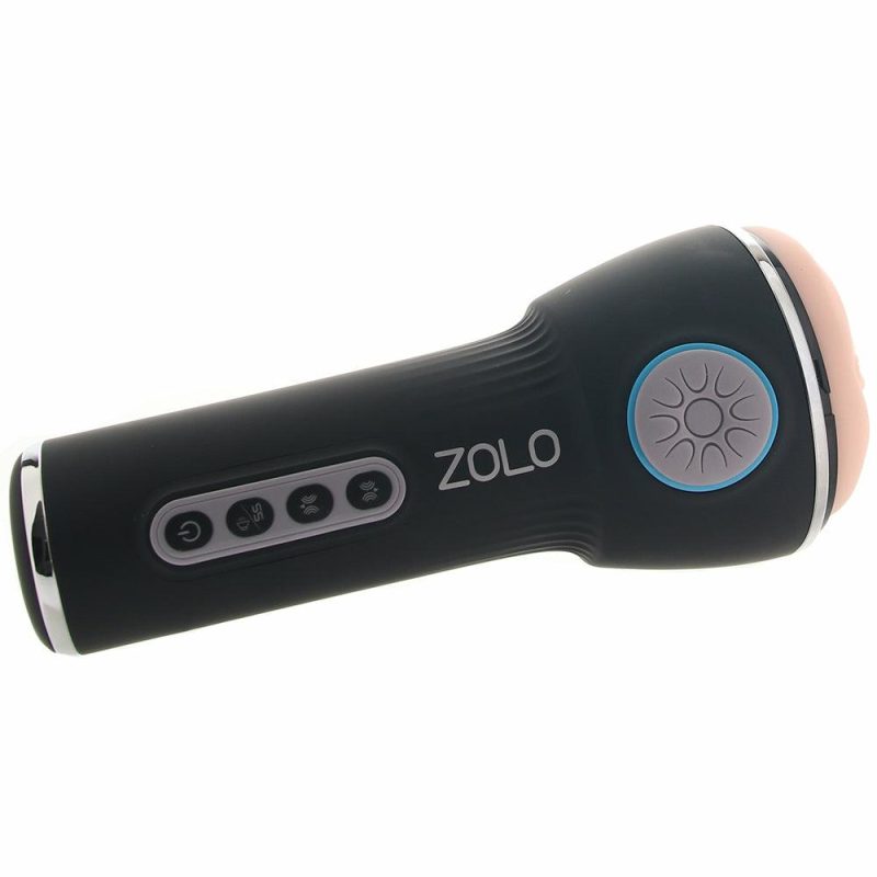 Male Masturbators | Zolo Power Stroke Vibrating And Squeezing Masturbator Male Masturbators Male Masturbators